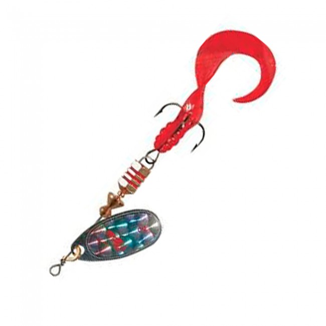 Блесна вращ. Mepps COMET Rainbo Twist Red, 0 (блистер)