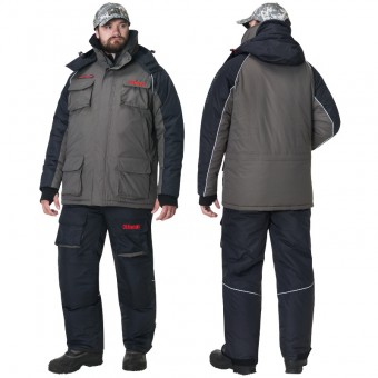Костюм зимний Alaskan Russian Mission хаки/черный (куртка+полукомбинезон)
